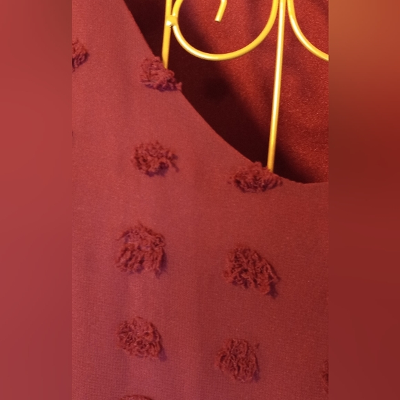 NWT Chiffon Swiss Dot Mini Dress - Picture 3 of 8